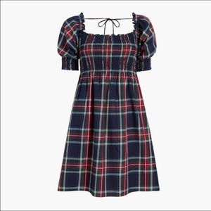Hill House Navy Tartan Athena NWT!